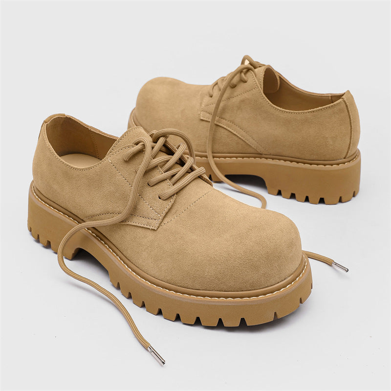 Men's Derby Summer Martin Vintage Thick Bottom Leather Shoes
