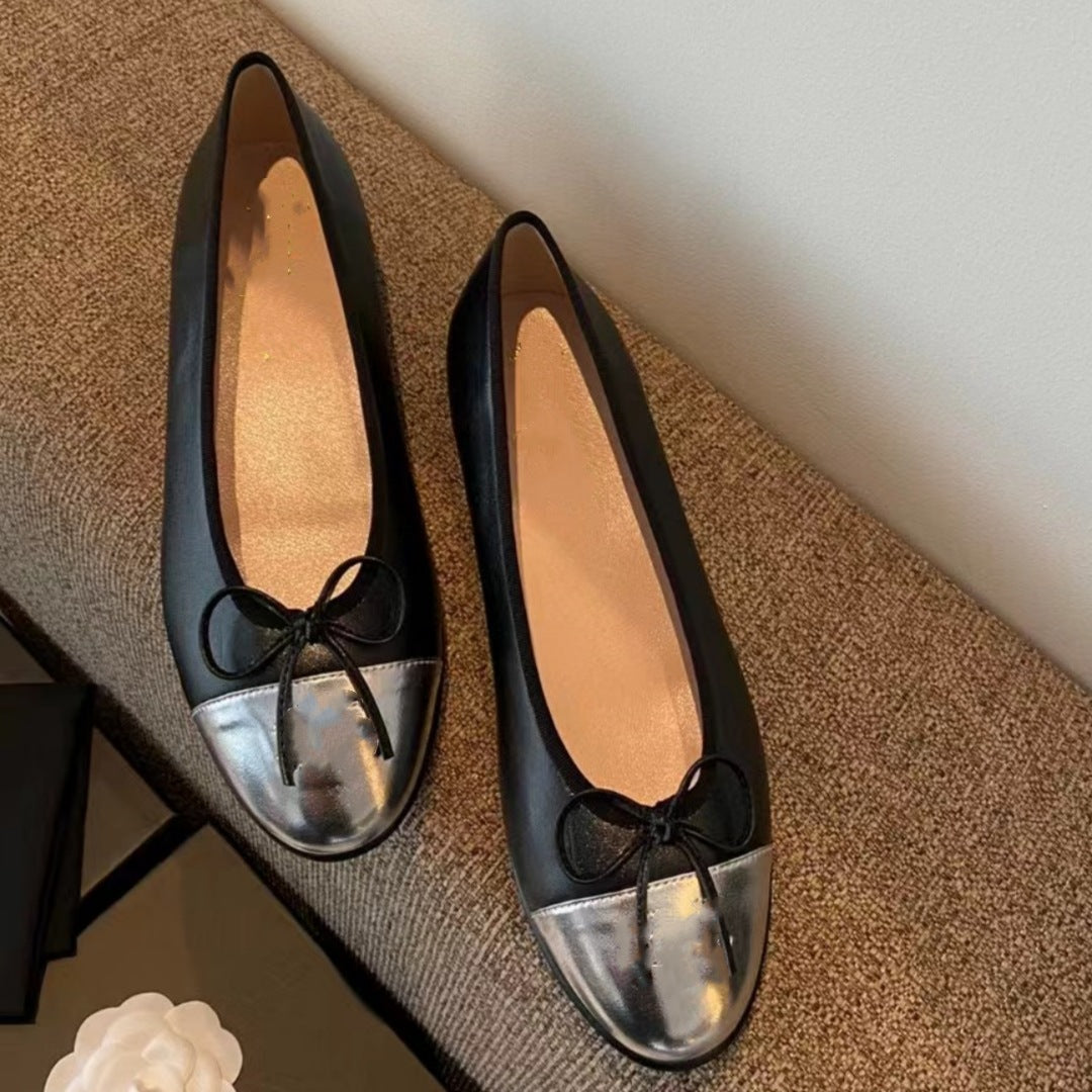 Women's Style Flat Pumps Low-cut Comfortable Round Women's Casual Shoes