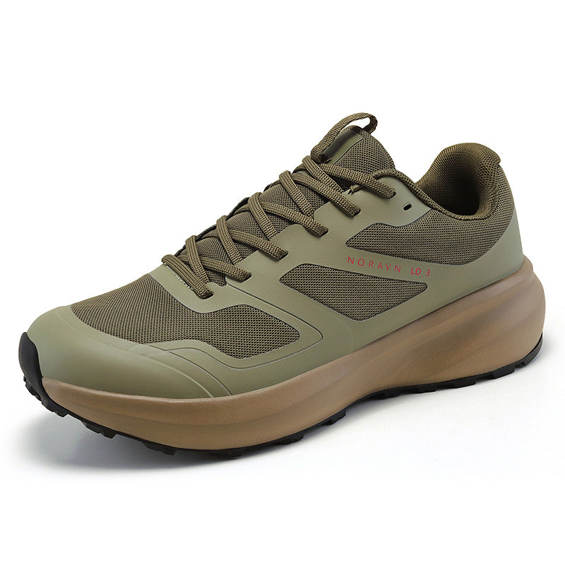 Men's Flat Outdoor Hiking Lightweight Waterproof V-shaped Sneakers
