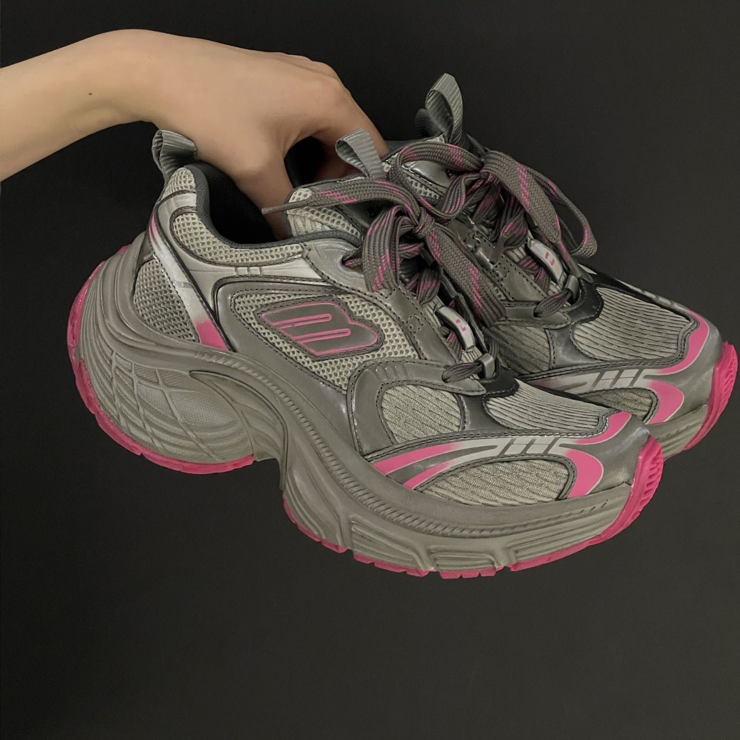 Women's Dad Spring Thick Bottom Breathable Increased Sneakers