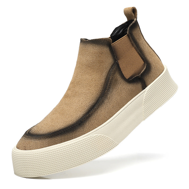 Men's Cowhide Breathable Warm Fashion Suede Soft Boots