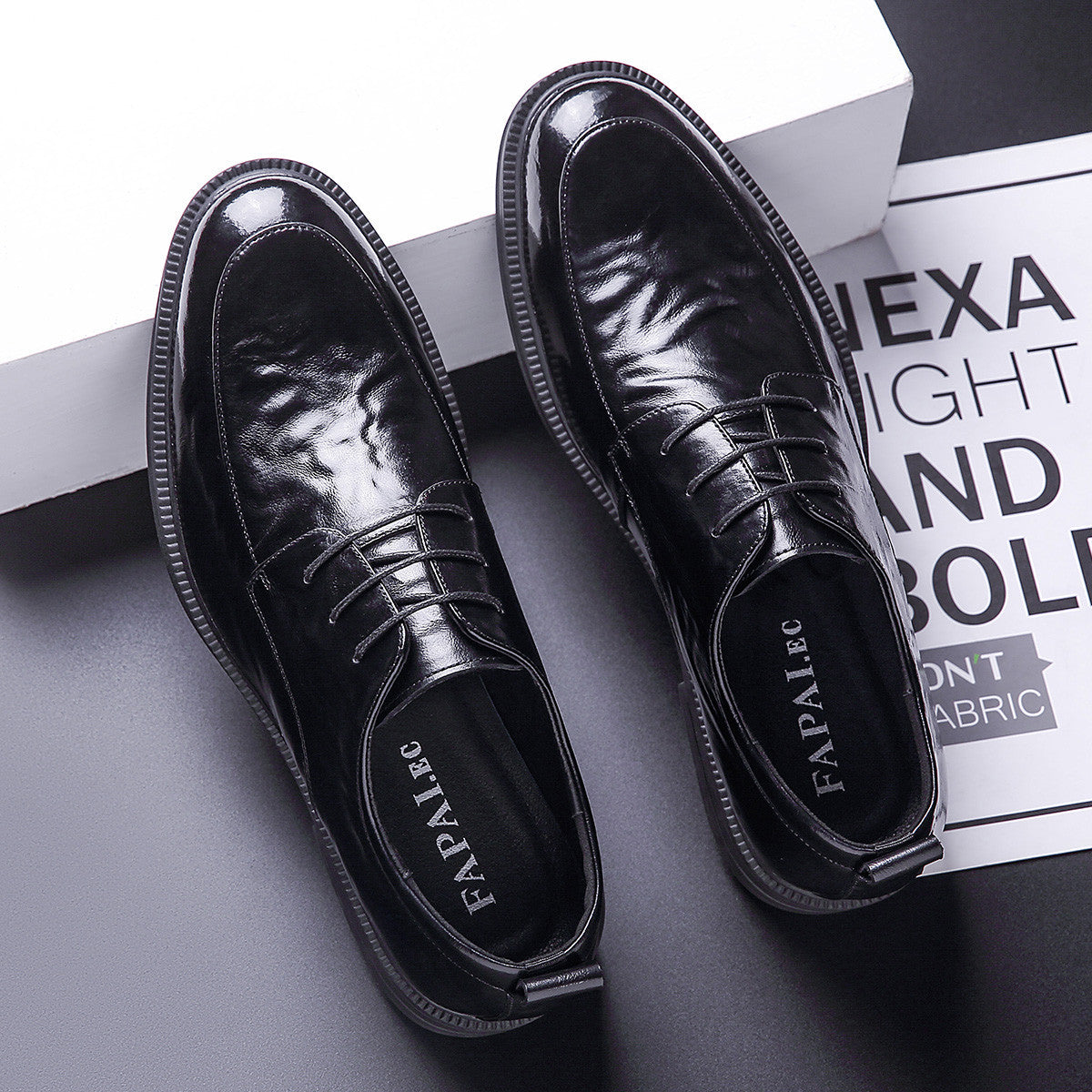 Men's Business Genuine Breathable British Style Derby Leather Shoes