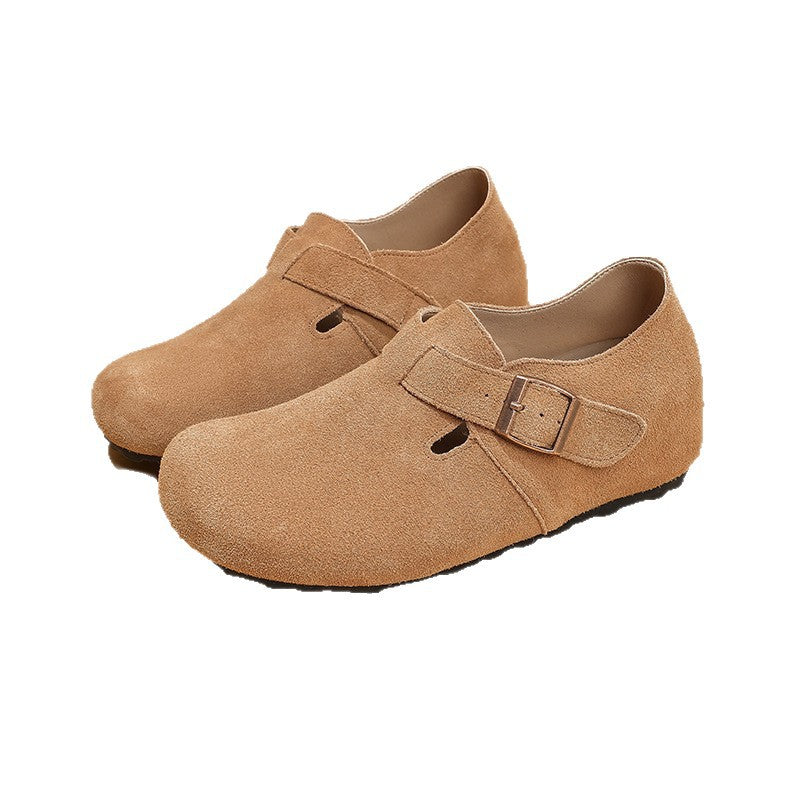 Women's Dynamic Waterproof Genuine Elevator Fleece-lined Cowhide Platform Outer Women's Casual Shoes