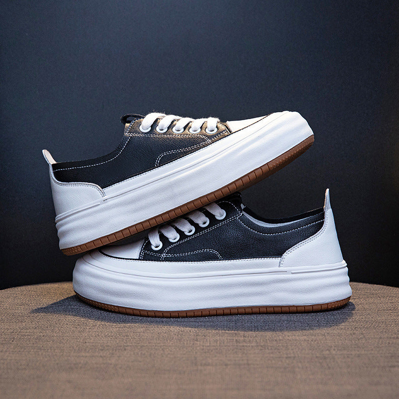 Women's Genuine Platform White Spring Closed Toe Casual Shoes