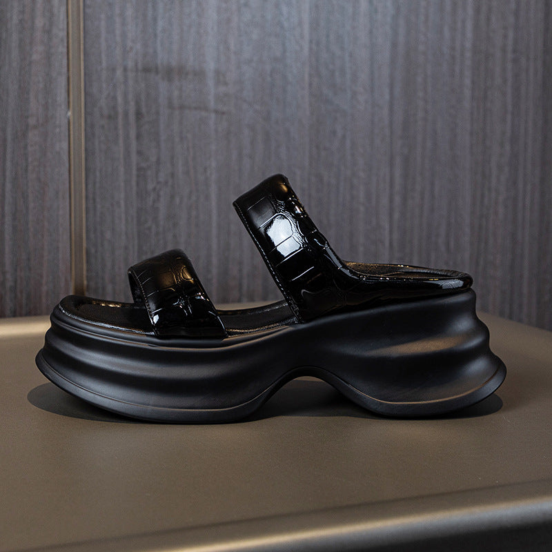 Women's Fashion Thick Bottom Small Muffin Stone Casual Shoes