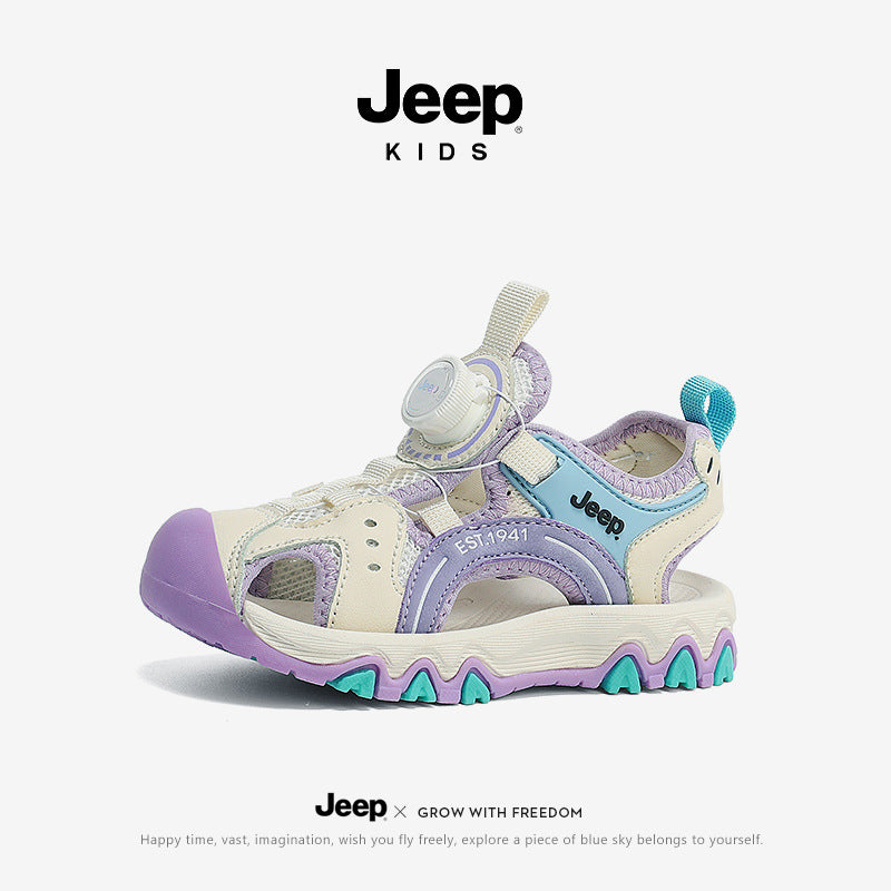 Toe Summer Medium Large Buttoned Boys Kid's Sandals