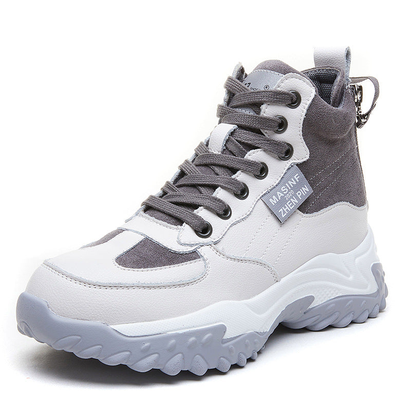 Women's Summer Color Matching Back Double Zip Boots