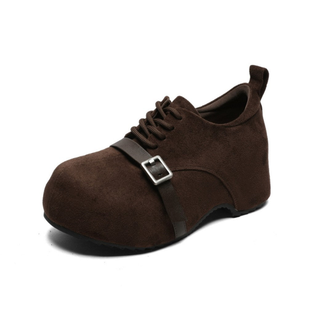 Women's Invisible Height Increasing Insole All-inclusive Thick Bottom Fleece-lined Small Ugly Women's Casual Shoes