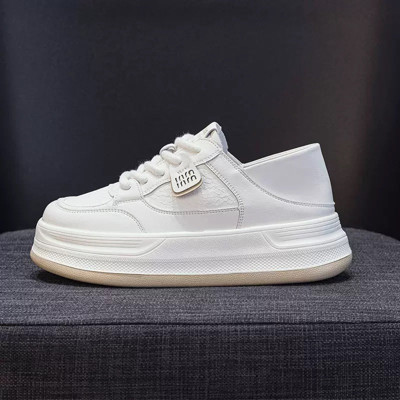 Women's Mesh Breathable White Summer Platform Sports Sneakers