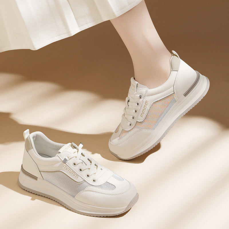 Women's Gold Silk Rabbit Lightweight Autumn Versatile Casual Shoes
