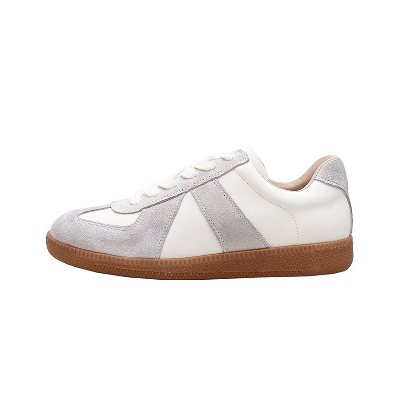 Women's Cowhide Version Small Height Increasing Insole Sier Casual Shoes