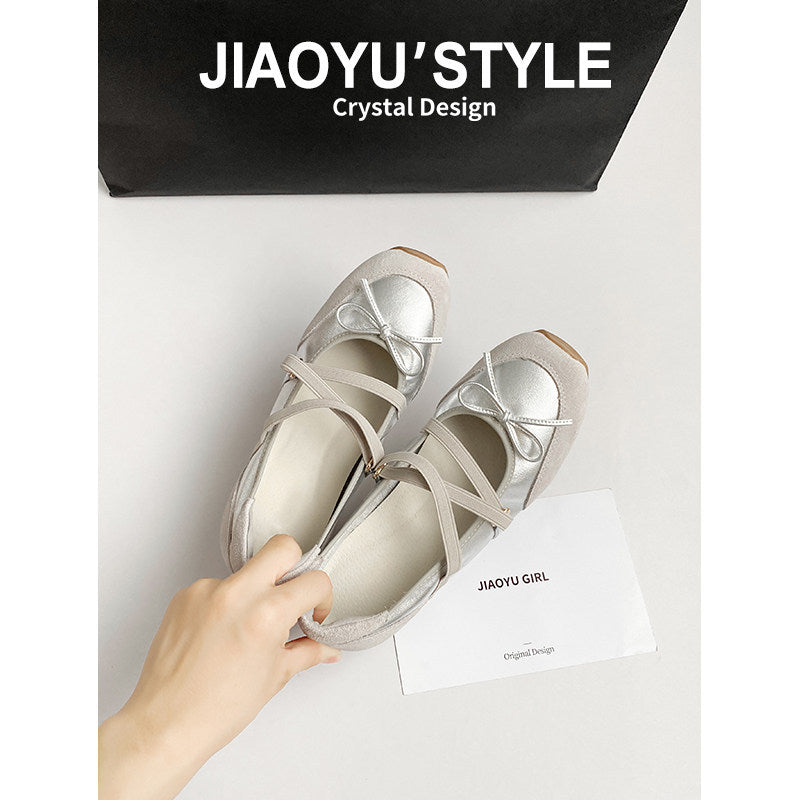 Shallow Mouth Pumps Female Summer Bow Women's Casual Shoes