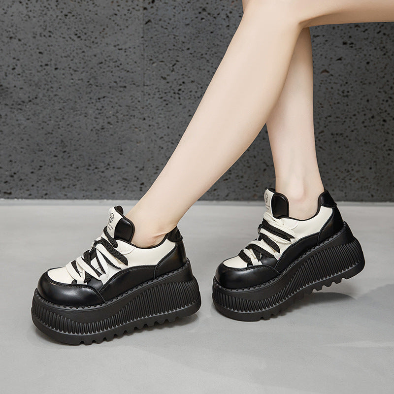 Women's & Men's Platform Dad Autumn Fashion Height Increasing Men's Shoes