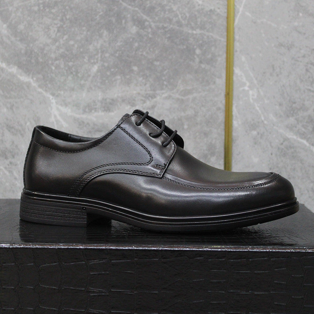 Men's Business Breathable First Layer Cowhide Formal Leather Shoes