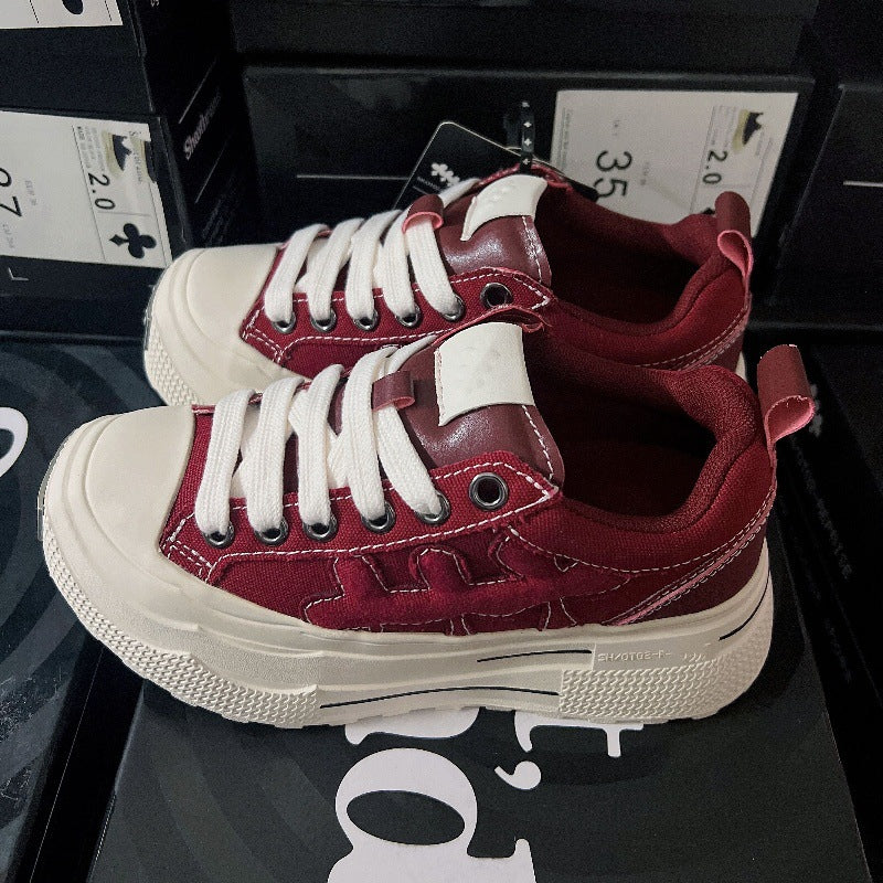 Women's & Men's Goods Wang He's Thick-soled Versatile Small Sneakers