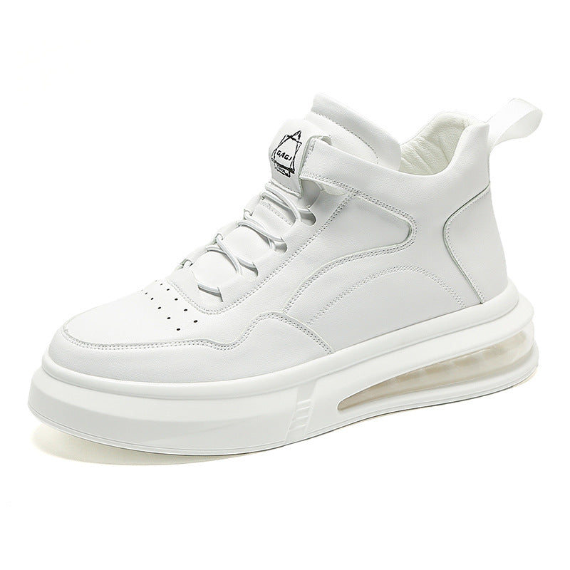 Men's Air Cushion Soft Bottom White Fashion Casual Shoes