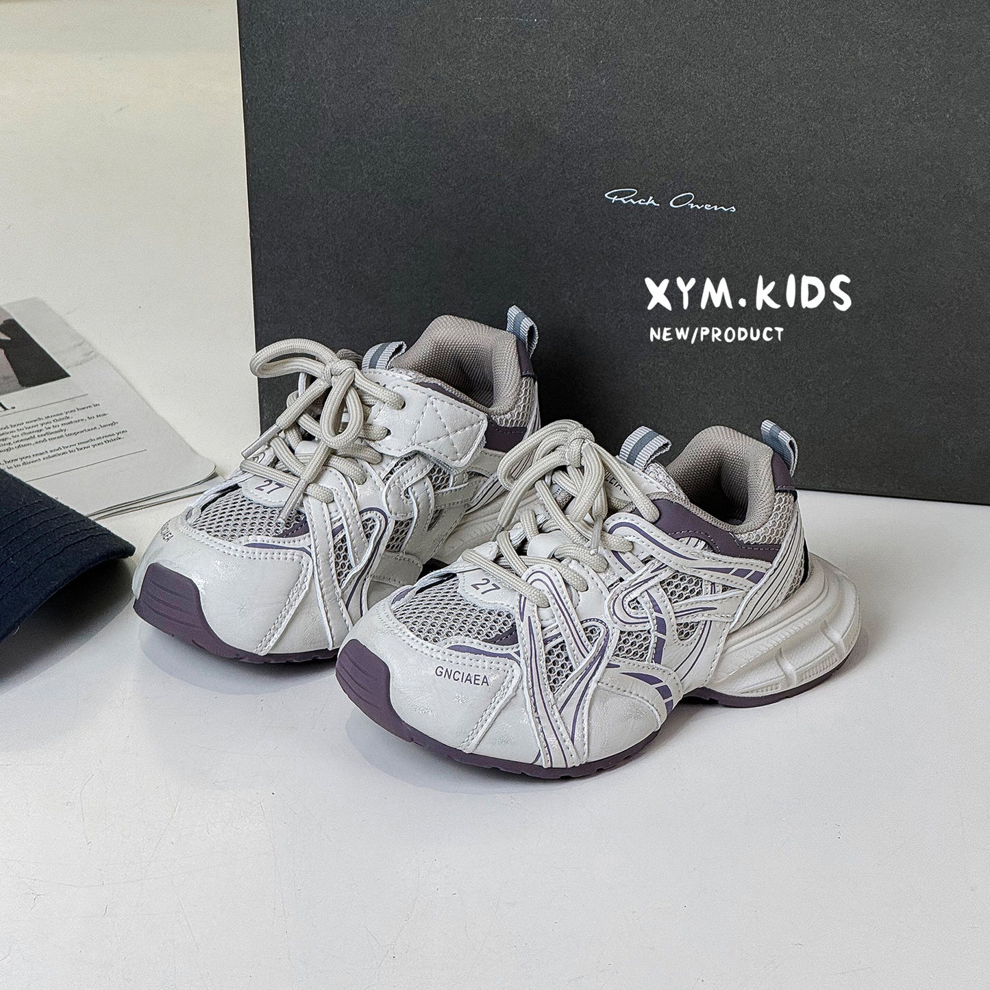 Children's Summer Dad Fashion Bag Bottom Single Net Children's Sports Shoes