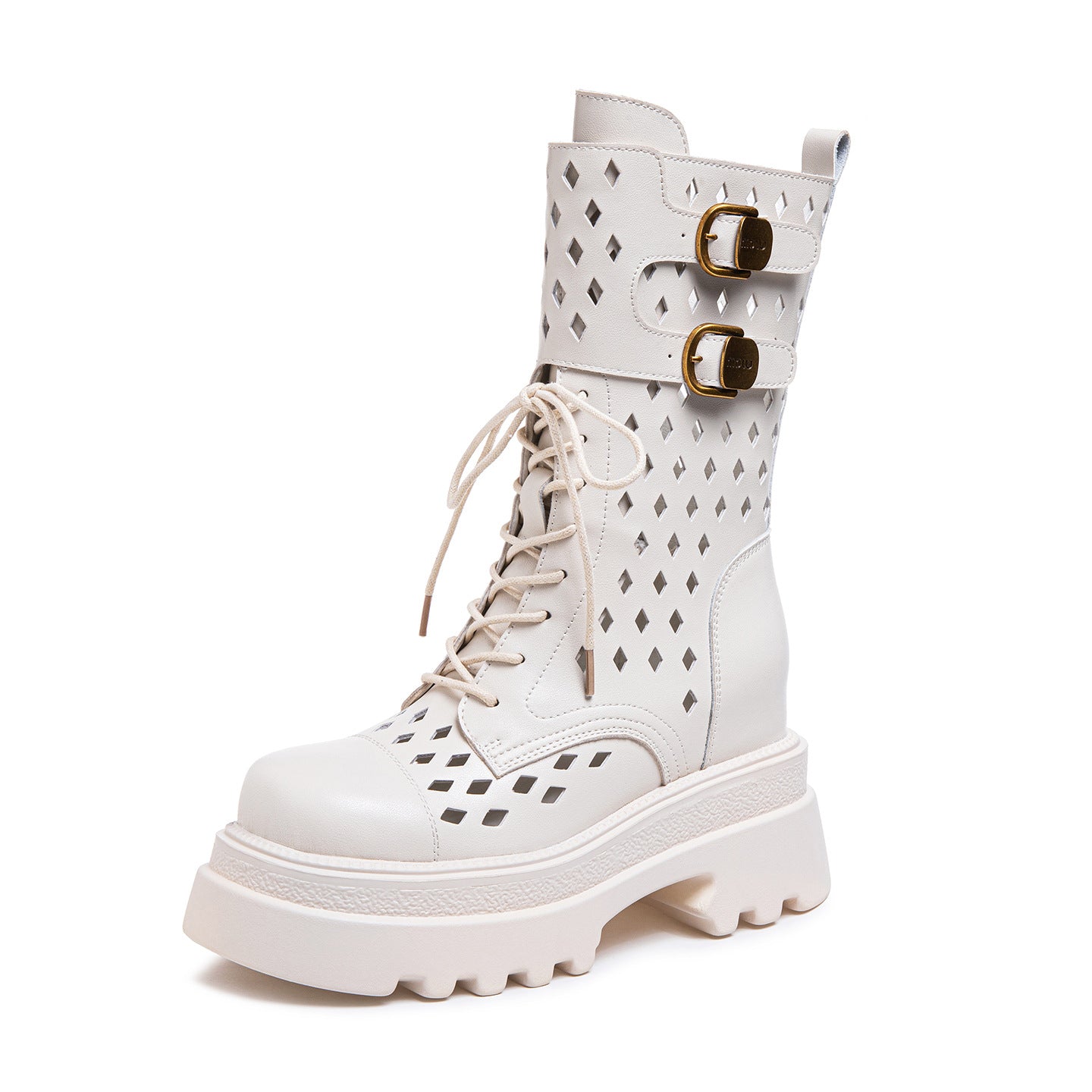 Women's Small Hight Increasing Martin Summer Thick Bottom Women's Leather Boots