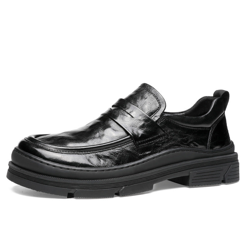 Men's Slip-on British Style Genuine Business Trends Leather Shoes