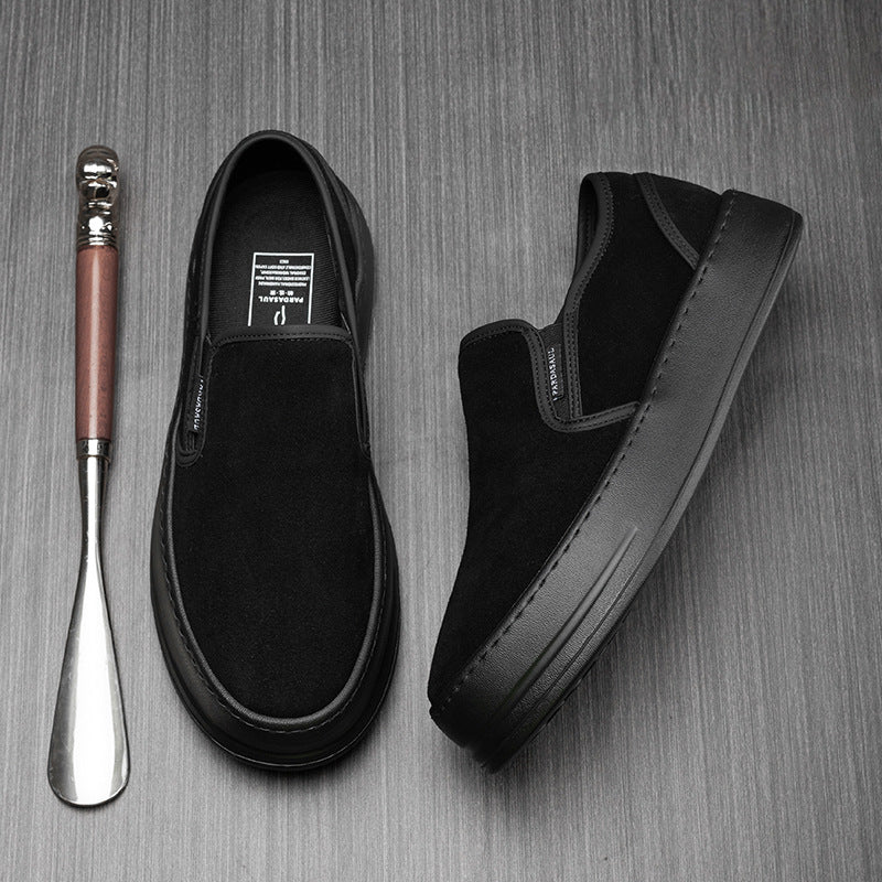 Men's Autumn One Pedal Platform Breathable Lightweight Casual Shoes
