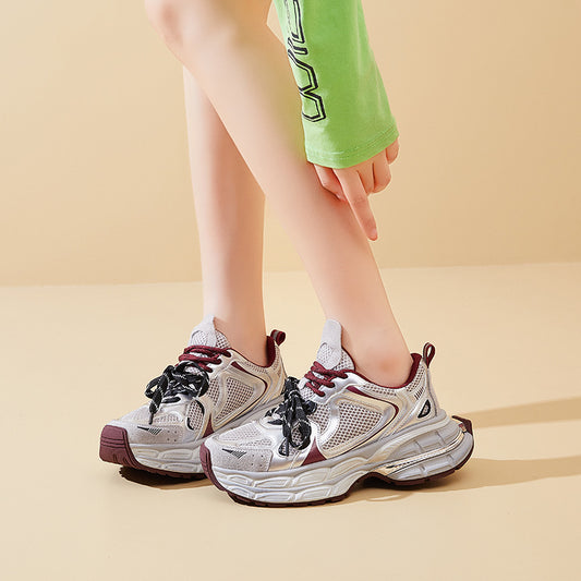 Women's Match Dad Thick Bottom Increased Retro Sneakers