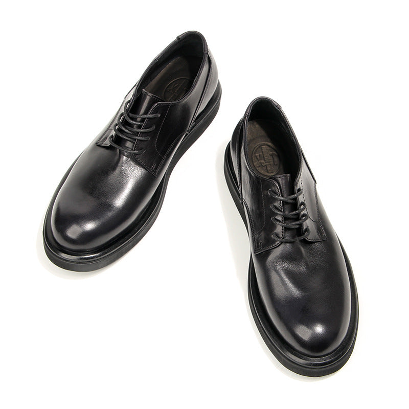 Men's British Top Layer Cowhide Handmade Retro Leather Shoes