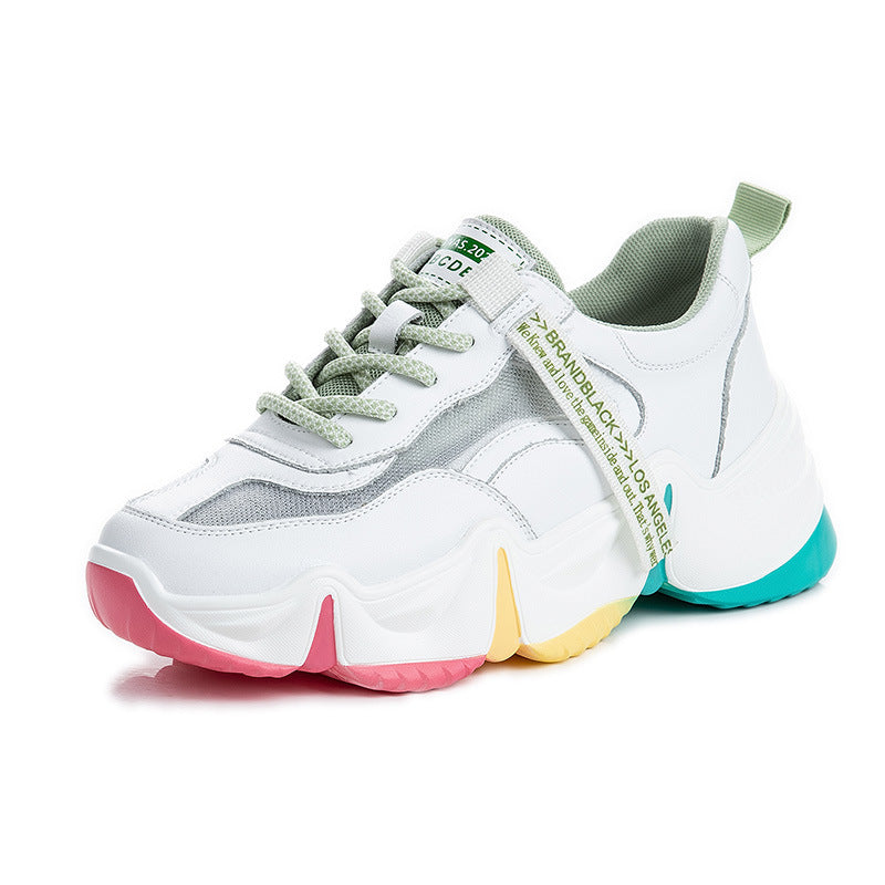 Women's Summer Breathable Sports Versatile Platform Low-cut Sneakers