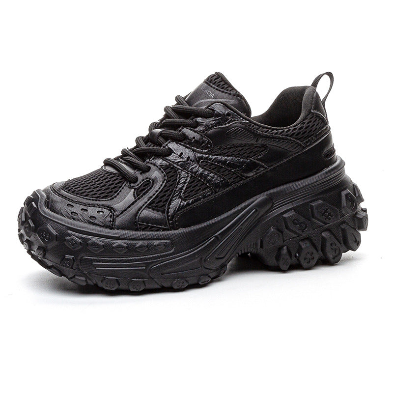 Women's Height Increasing Small Paris Resin Sole Sneakers