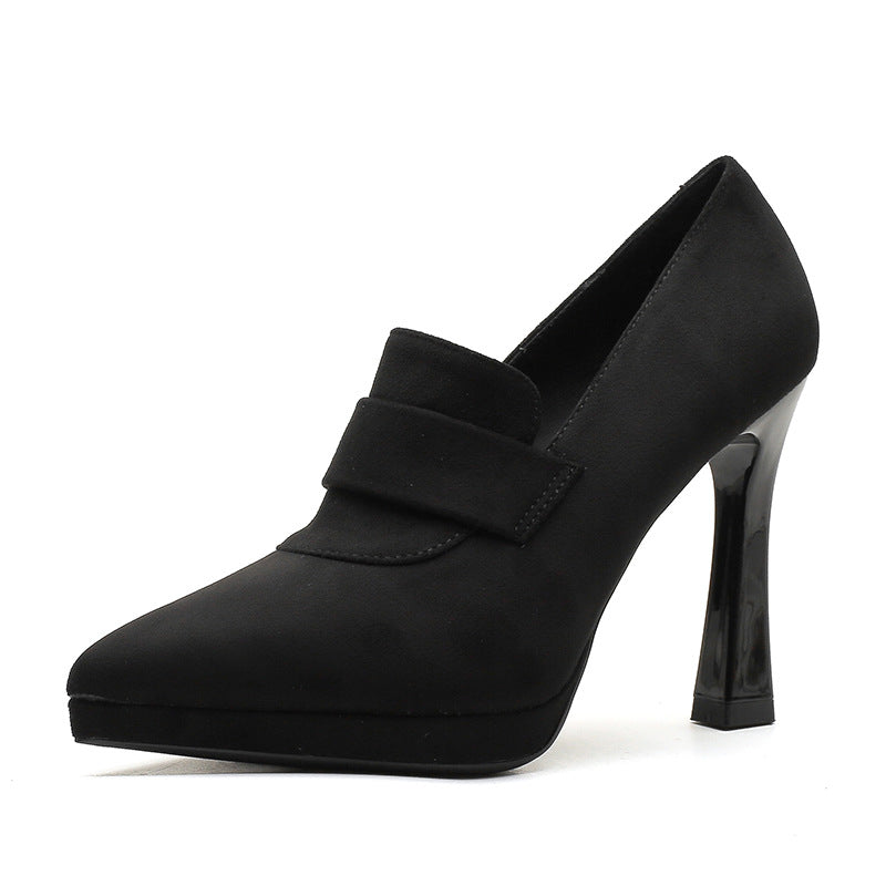 Stiletto Red Suede Wedding Female Temperament Not Tired Feet Waterproof Women's Fashion Shoes
