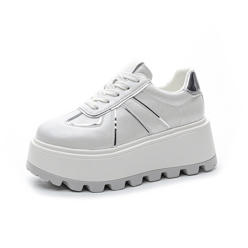Women's Bottom Height Increasing Insole Retro Fashion Casual Shoes
