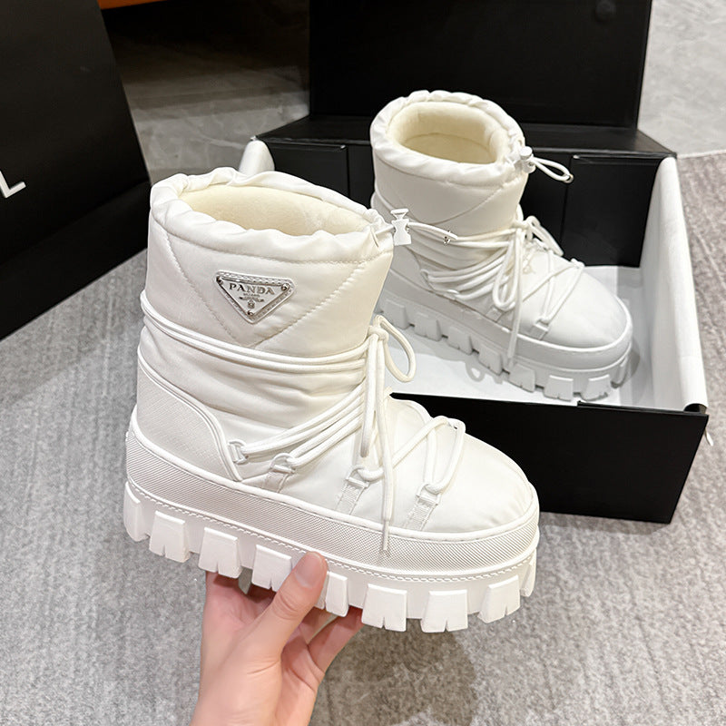 Women's Thick Bottom Warm Keeping Winter Strap Snow Boots