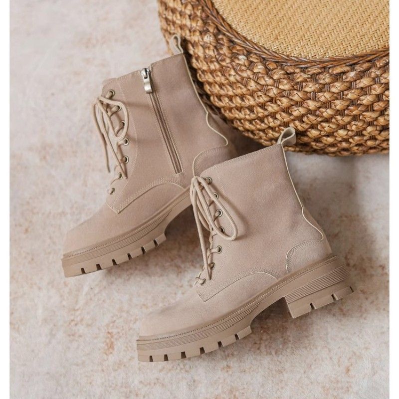 Versatile Abrasive British Fan Platform Ankle Vintage Martin Female Height Women's Leather Boots