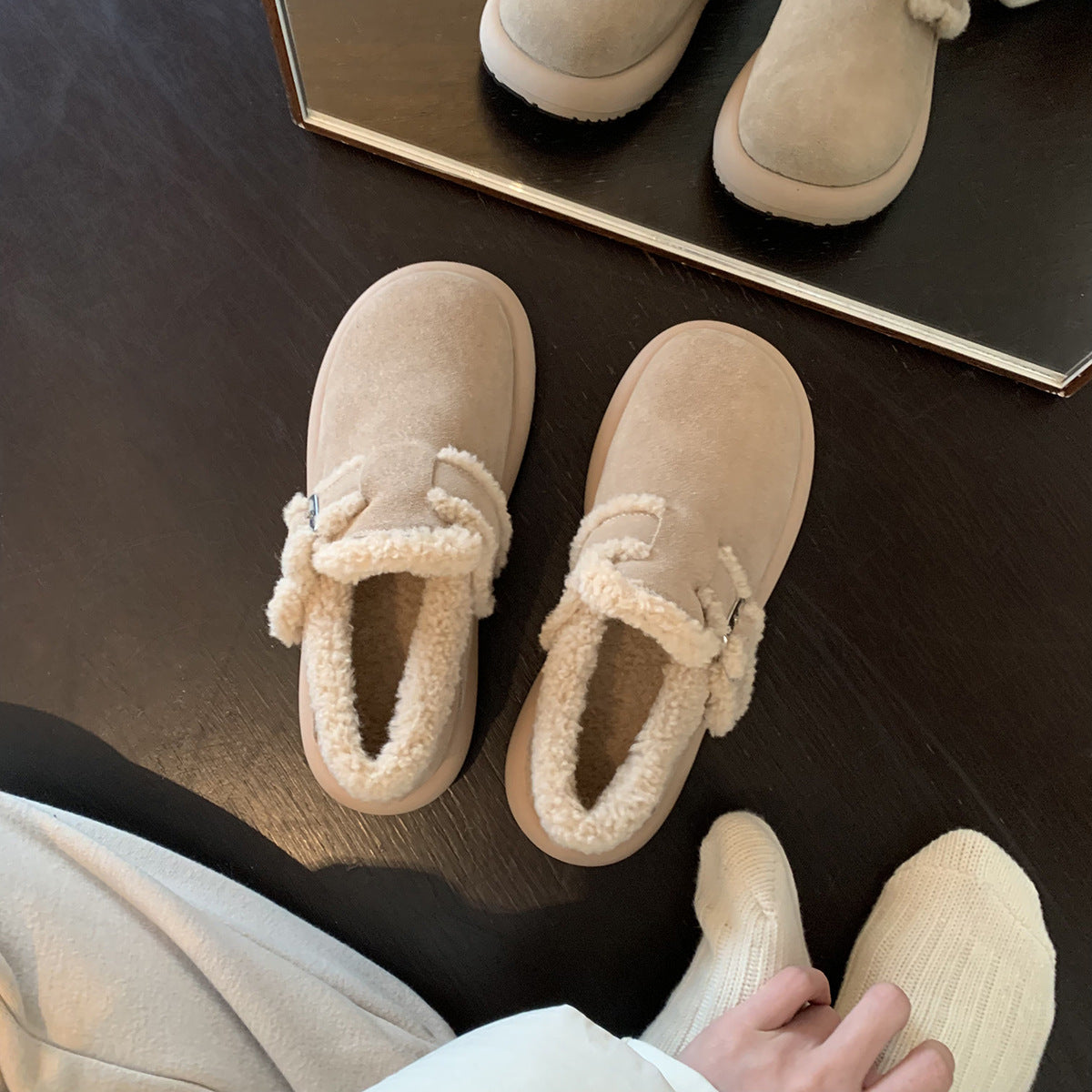 Mom Warm With Veet Platform Cotton Snow Boots