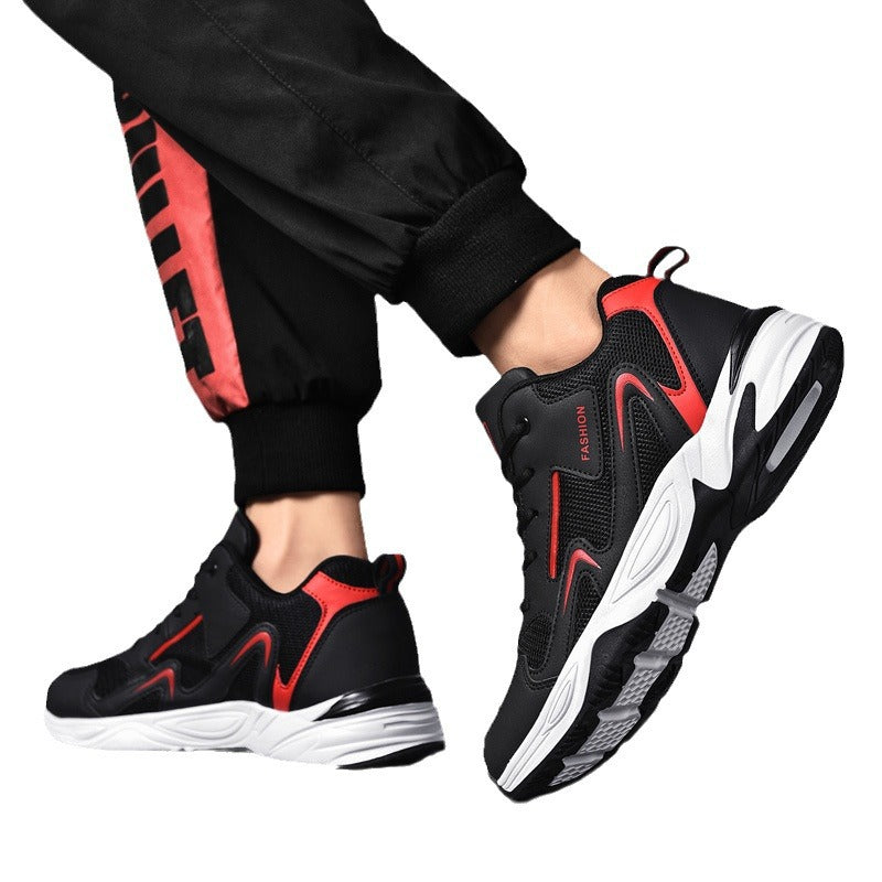 Men's Spring Breathable Mesh Surface Running Large Sneakers