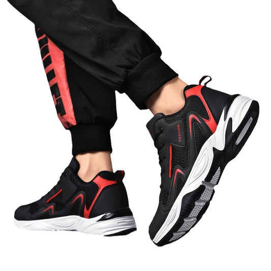 Men's Spring Breathable Mesh Surface Running Large Sneakers