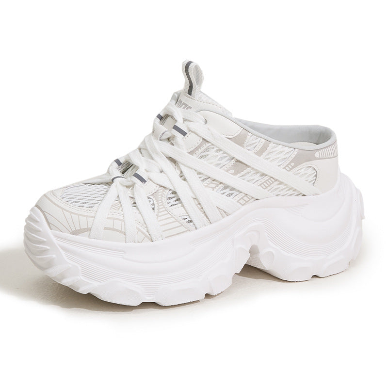 Women's Summer Breathable Mesh Height Increasing Insole Sneakers