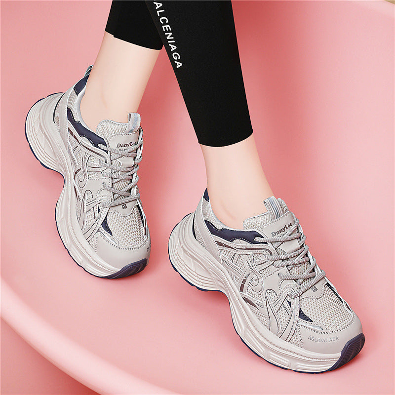 Women's Thick Bottom Platform Dad Sports Leisure Sneakers
