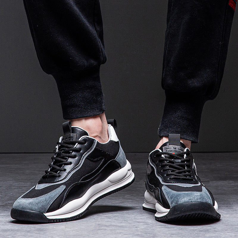 Men's Oversized Size Mesh Thick Bottom Heighten Sneakers