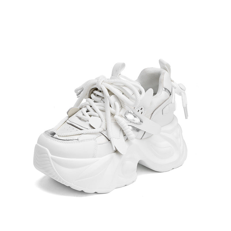 Women's Heightened Daddy Small Platform Thick Bottom Sneakers