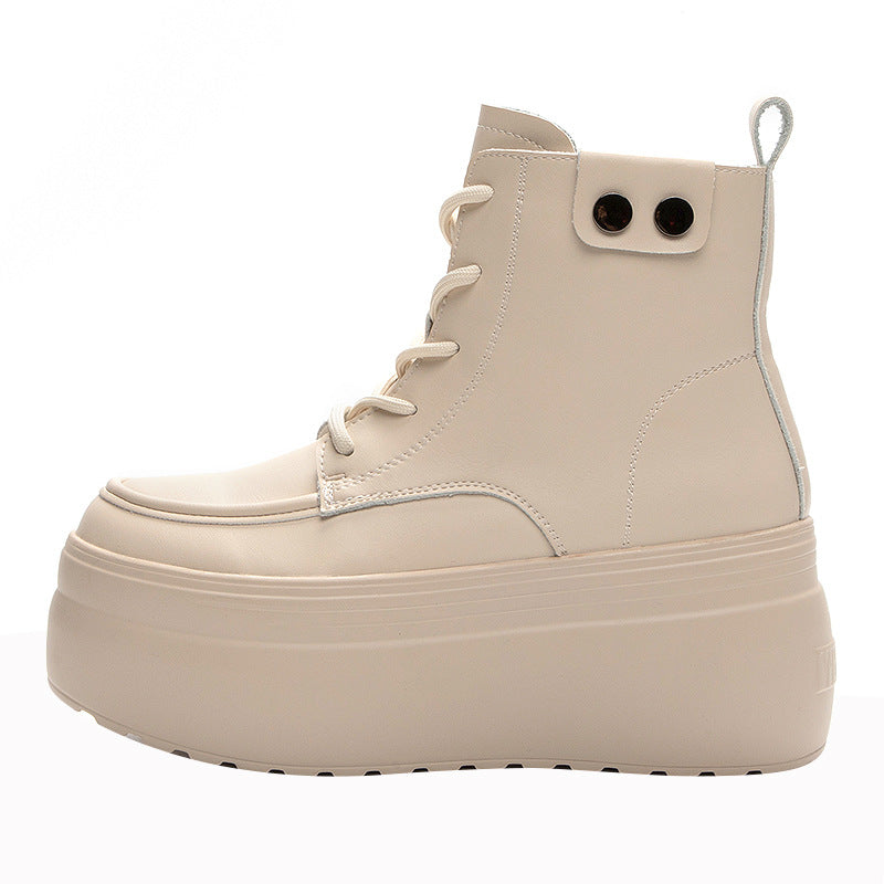 Women's Platform Candy Color Round Toe Fashion Casual Shoes