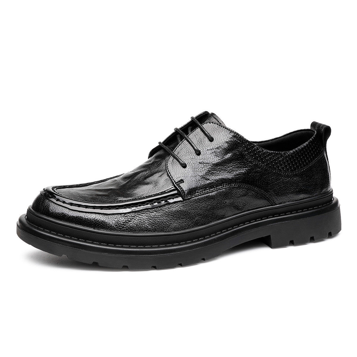 Men's Style Genuine Business Formal Wear Derby Leather Shoes