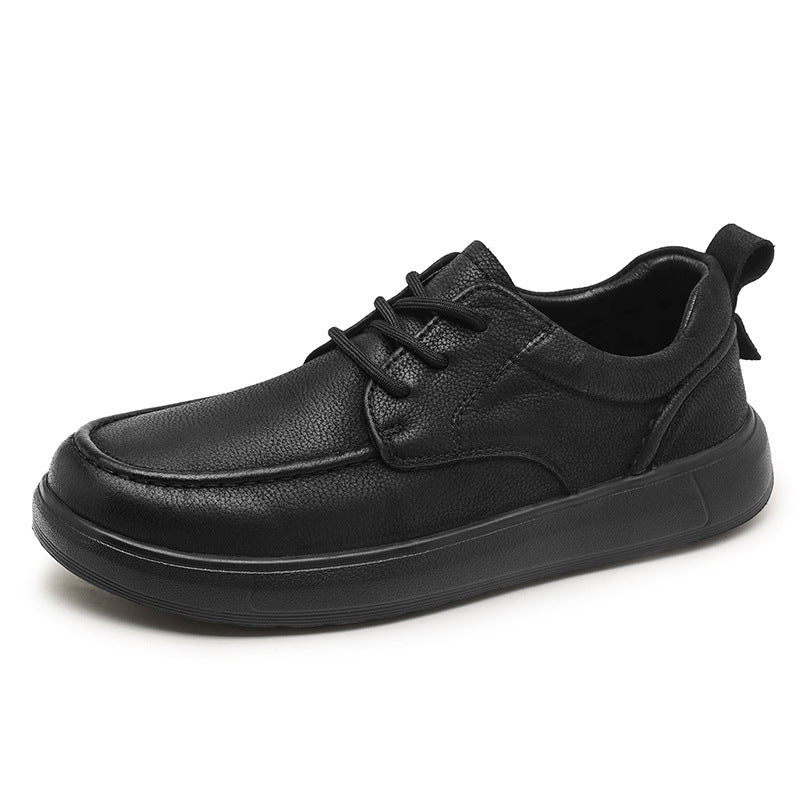 Men's Live Broadcast First Layer Cowhide Lazy Men's Casual Shoes