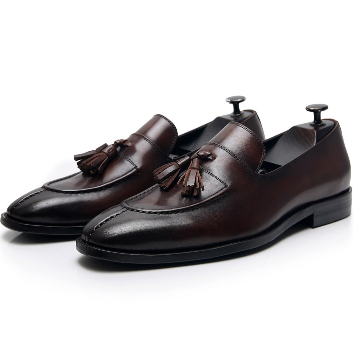 Men's Look Tassel British Style Genuine Slip On Leather Shoes