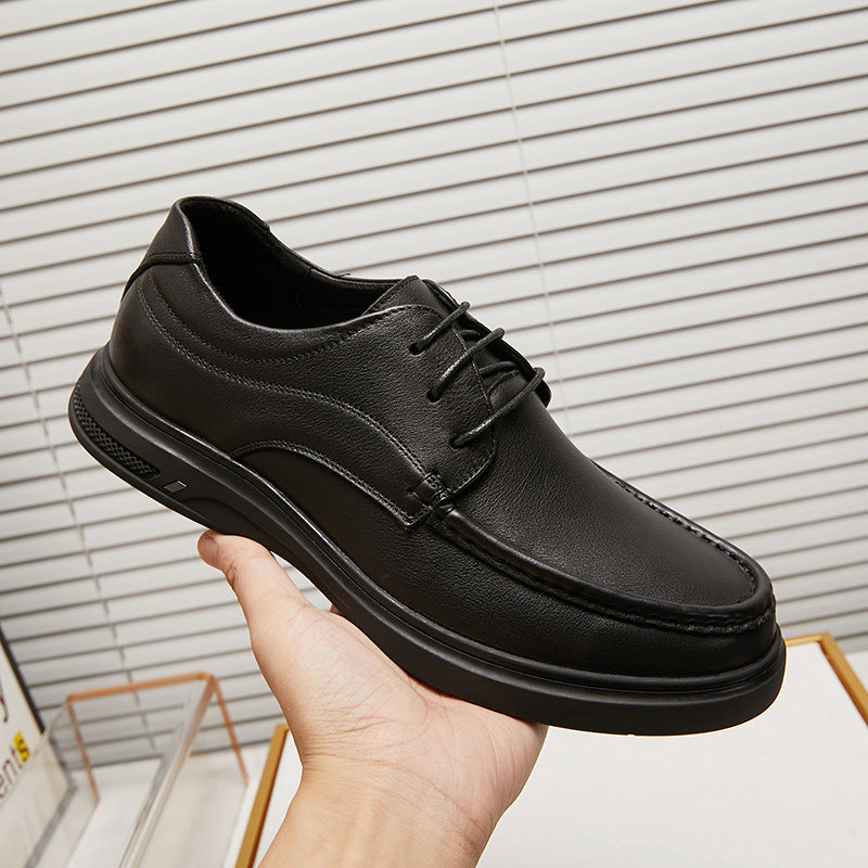 Men's Durable Comfortable Platform Genuine Dad Leather Shoes