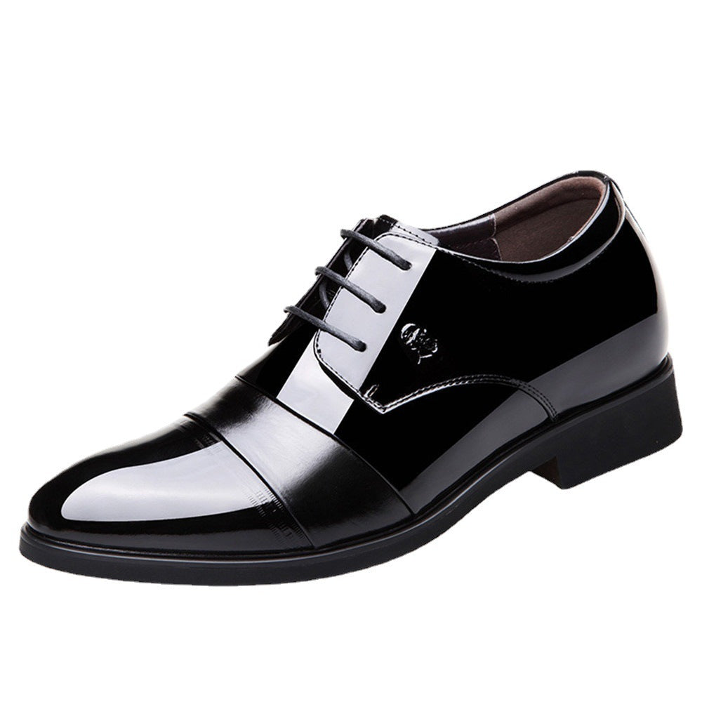 Men's Invisible Elevated Business Formal Wear Breathable Leather Shoes