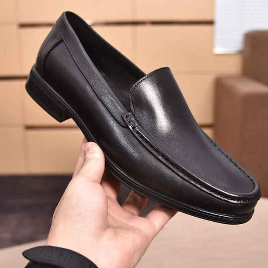 Men's Foot Covering With Brown Color Breathable Leather Shoes
