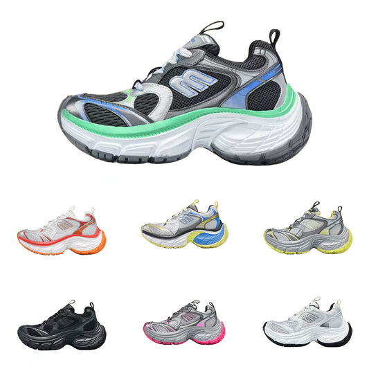 Women's & Men's Paris Spring Show Platform Dad Distressed Sneakers