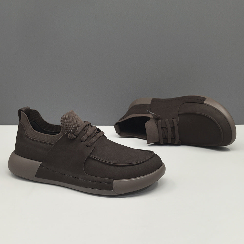 Men's Genuine Head Tilt Board Fashionable Versatile Light Luxury Sneakers