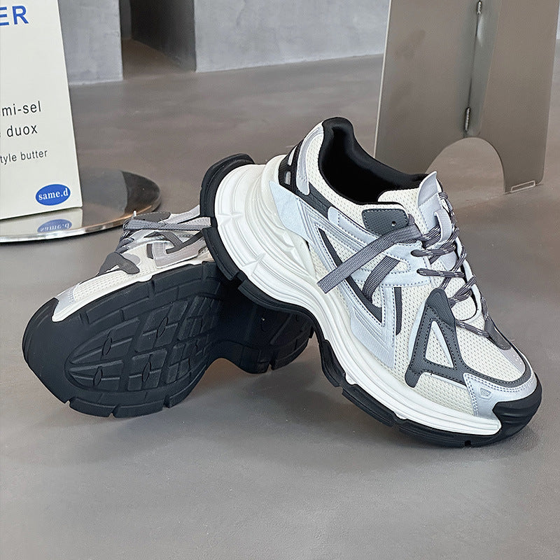 Women's & Men's European Goods Dad Heightened Springtide Cool Color Sneakers