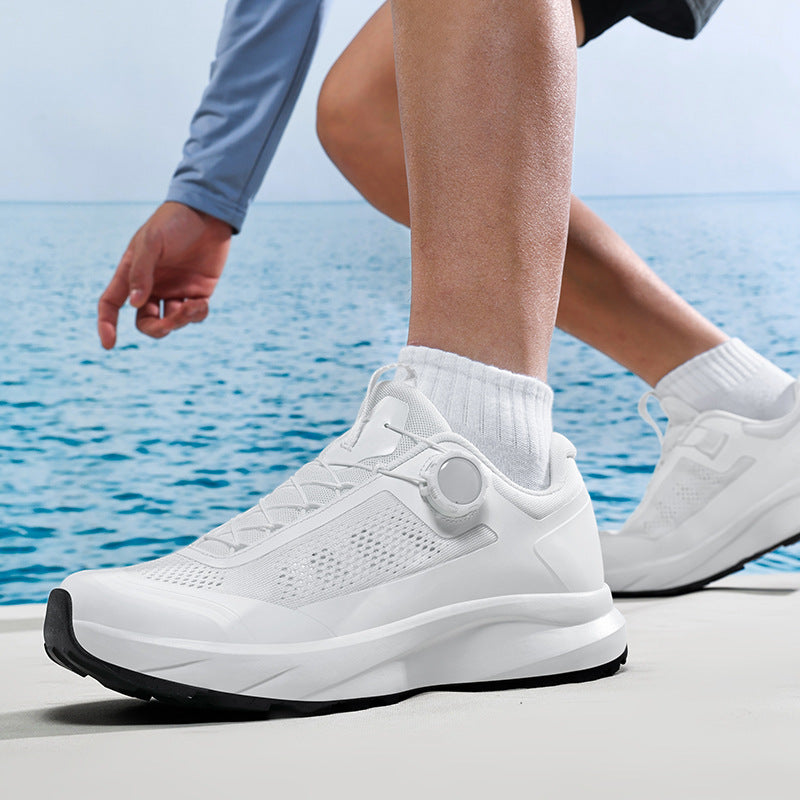 Men's Rotating Button Outdoor Hiking Breathable Fashion Sneakers